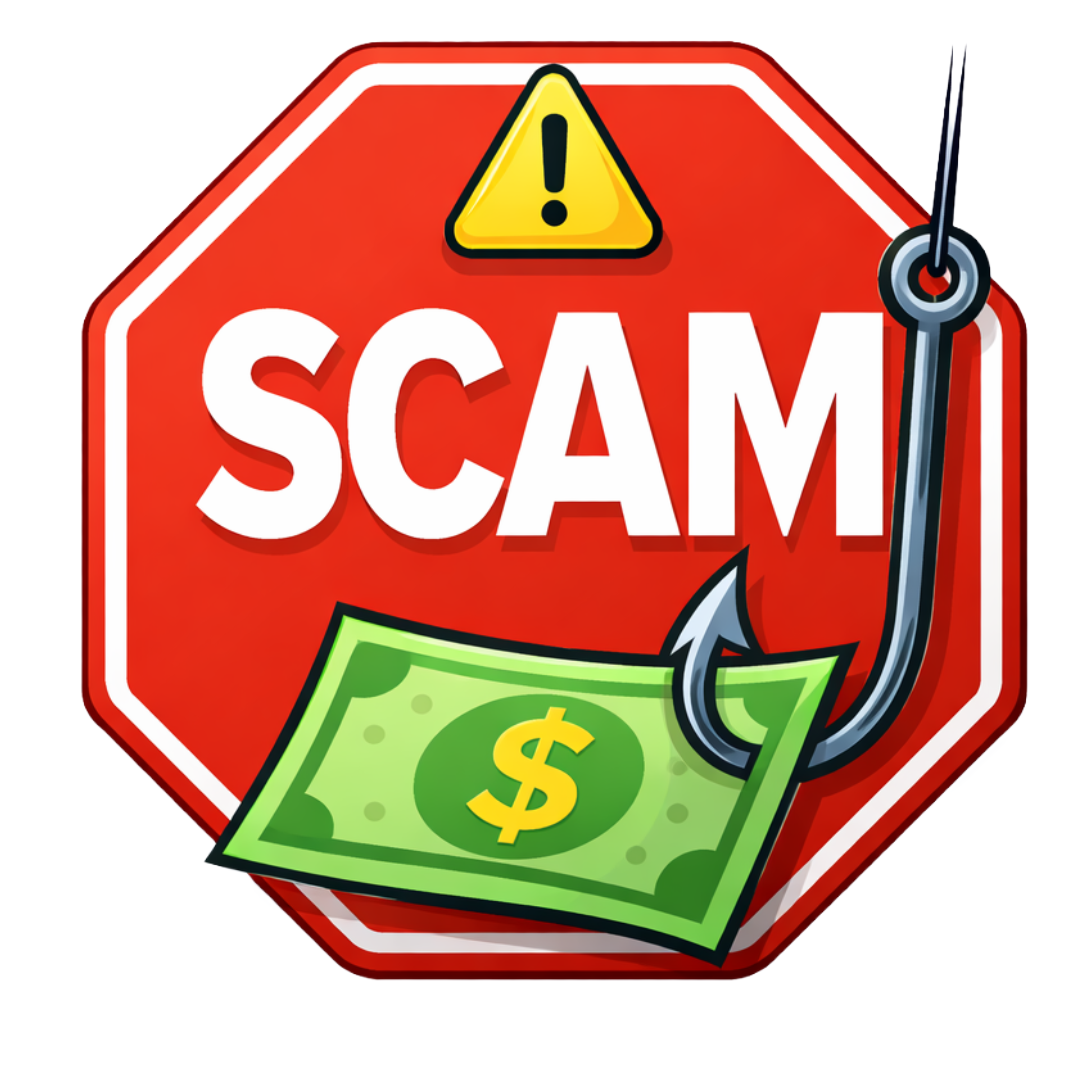 Never Get Scammed logo